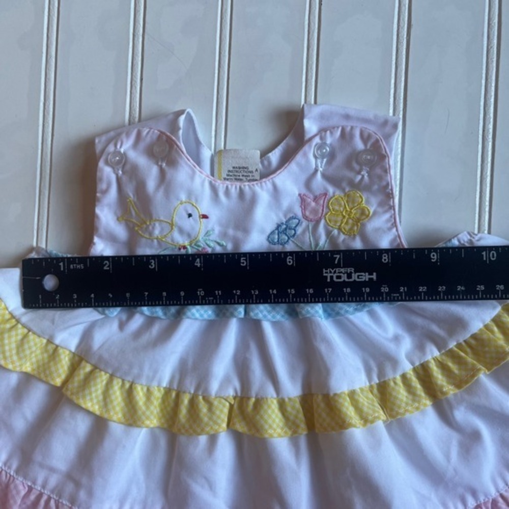 Vintage Baby Girl 3-6M Clothing Bundle Carter's Dresses Sunsuit Spring Lot - Picture 14 of 16